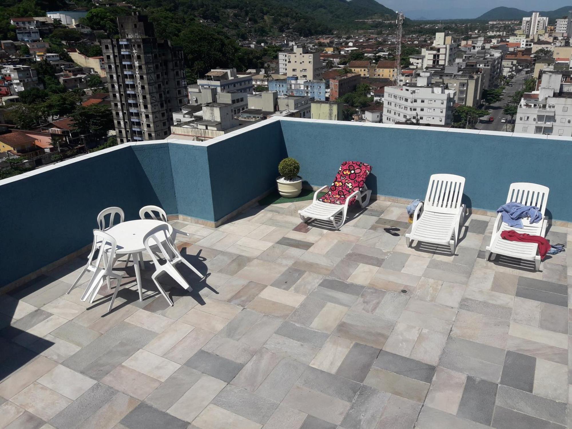 Appartamento 500M Da Praia, Predio Cm Piscina, 1Garagem, Wi-Fi 300 Mbps, Centro De Guaruja, Proximo A Praia E Comercio, Horarios Check-In E Check-Out Flexiveis, Churrasqueira, Esterno foto